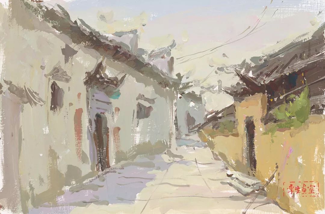 杭州画室孪生画室风景色彩作品